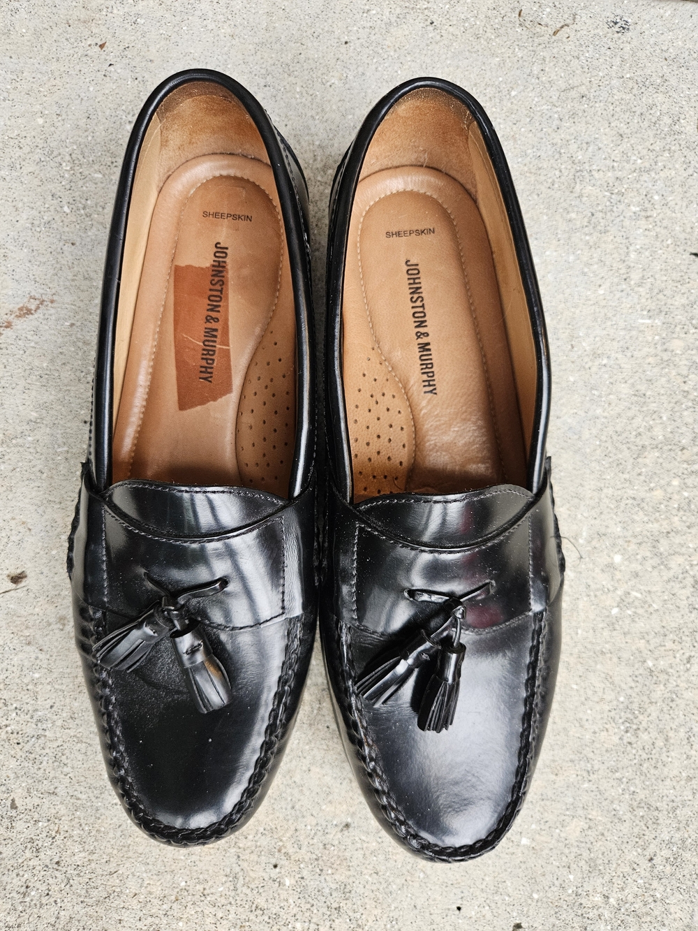 Johnston & Murphy NIB Hayes Tassel Loafers Black Leather Men's 10.5 M 15-1095 - Picture 4 of 9